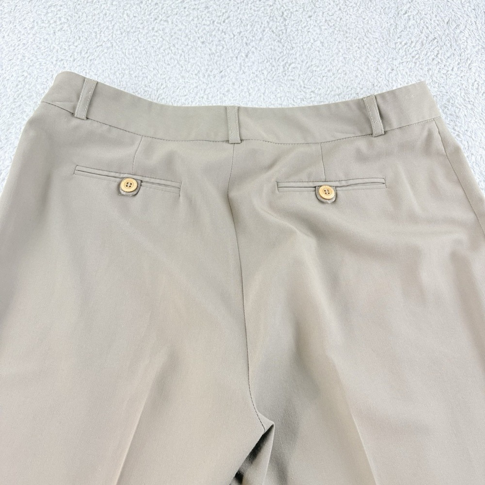 Mieka Straight Leg Dress Pants Taupe Womens EU 42 US 10 12 Made in France - Picture 5 of 15